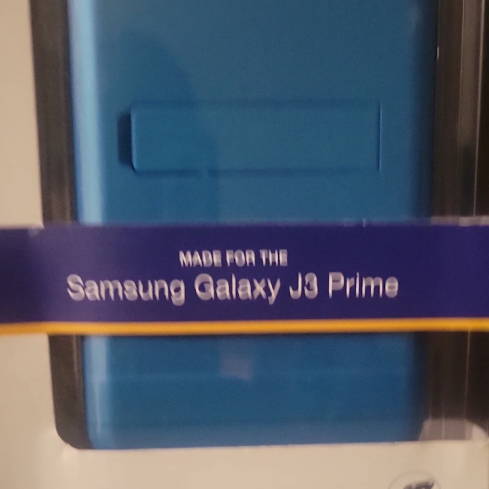 Metro PCS Made For The Samsung Galaxy J3 Prime Case - Teal and Black Kick +